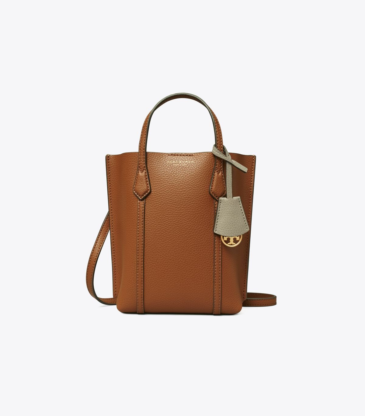 Women's Tory Burch Mini Perry Tote Bags Light Brown | WNSRBQ-109 - Tory Burch Outlet Sale