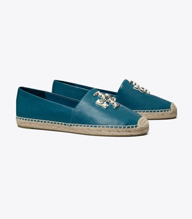 Women's Tory Burch Eleanor Espadrille Blue | RDMFGU-428 - Tory Burch Outlet Sale
