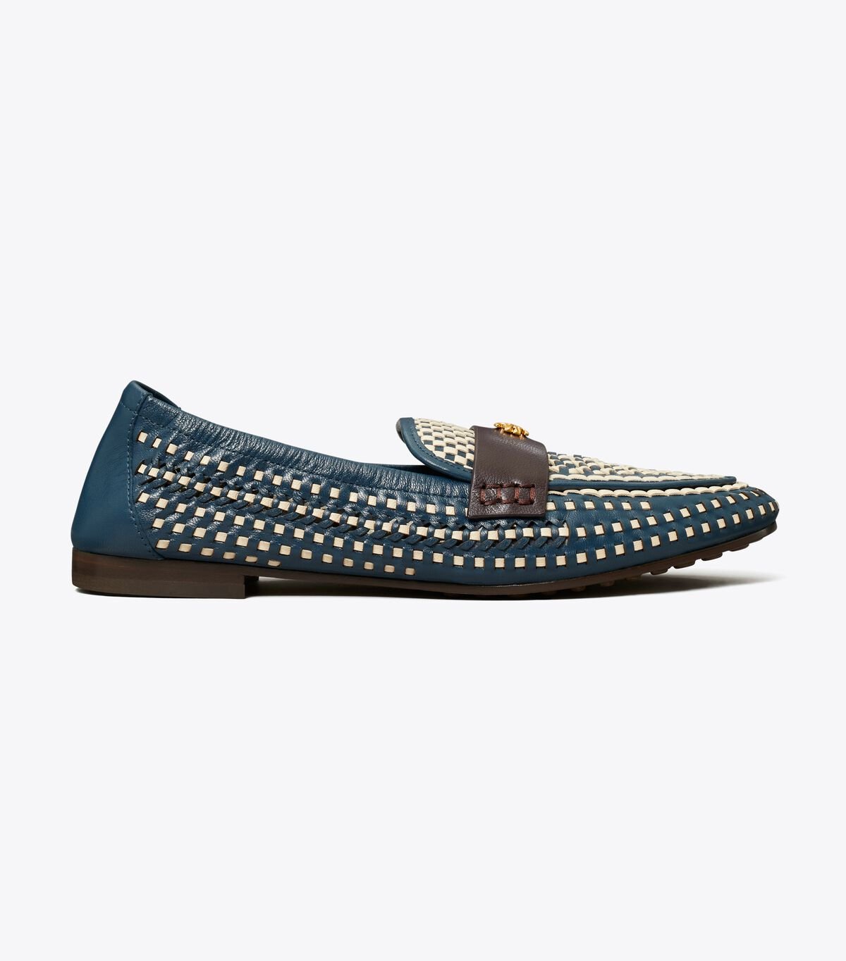 Women's Tory Burch Woven Loafers Navy | JVLUTS-856 - Tory Burch Outlet Sale