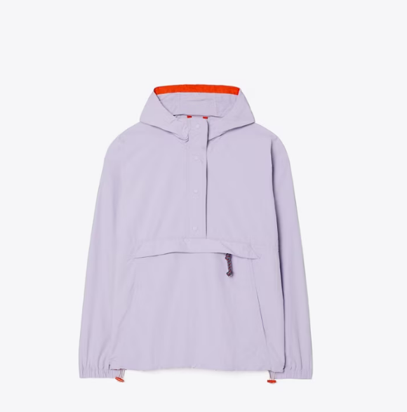 Women's Tory Burch Nylon Half-zip Windbreaker Lavender | OQJNTH-086 - Tory Burch Outlet Sale