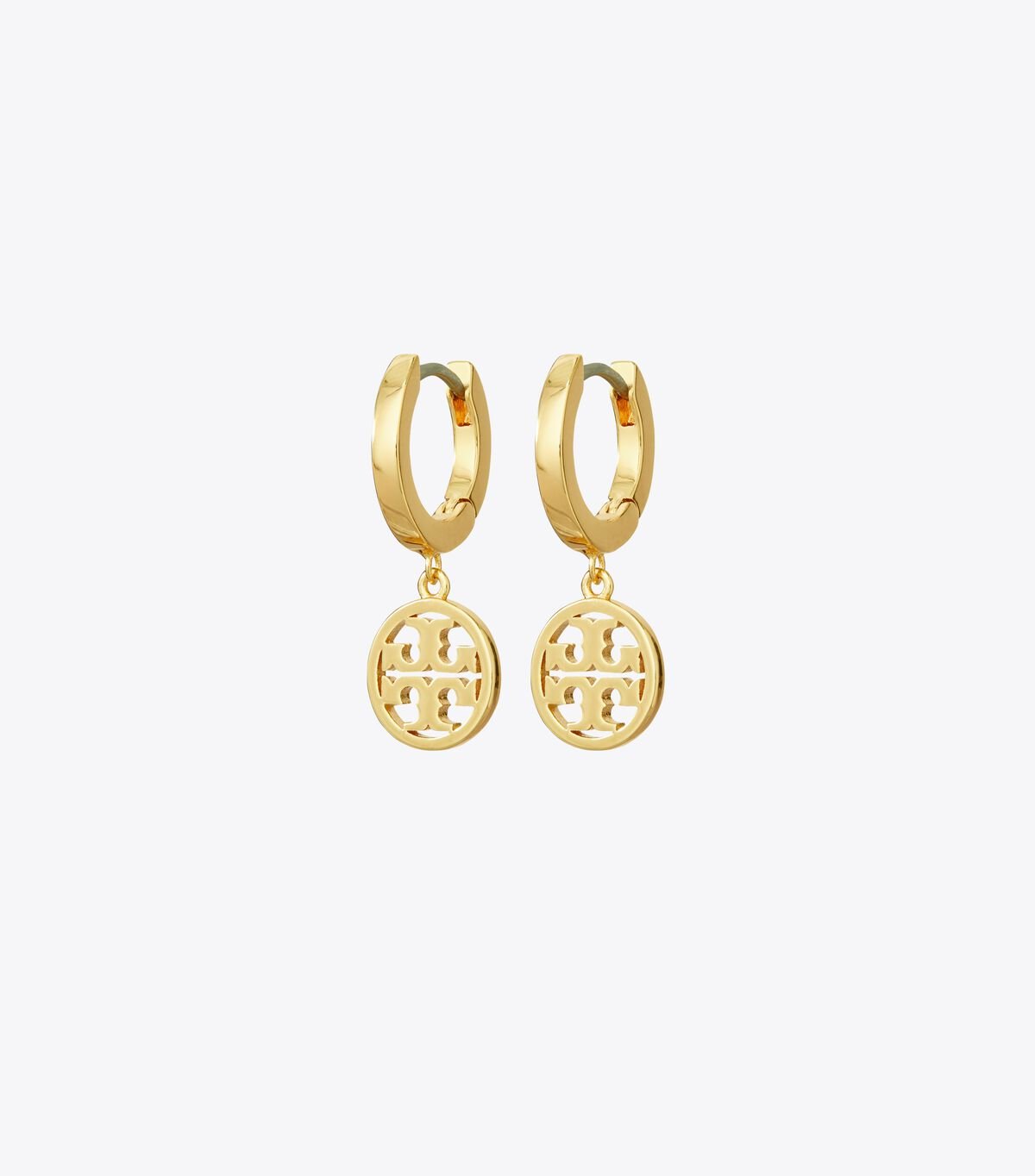 Women's Tory Burch Miller Huggie Hoop Earrings Gold | JLYORZ-173 - Tory Burch Outlet Sale