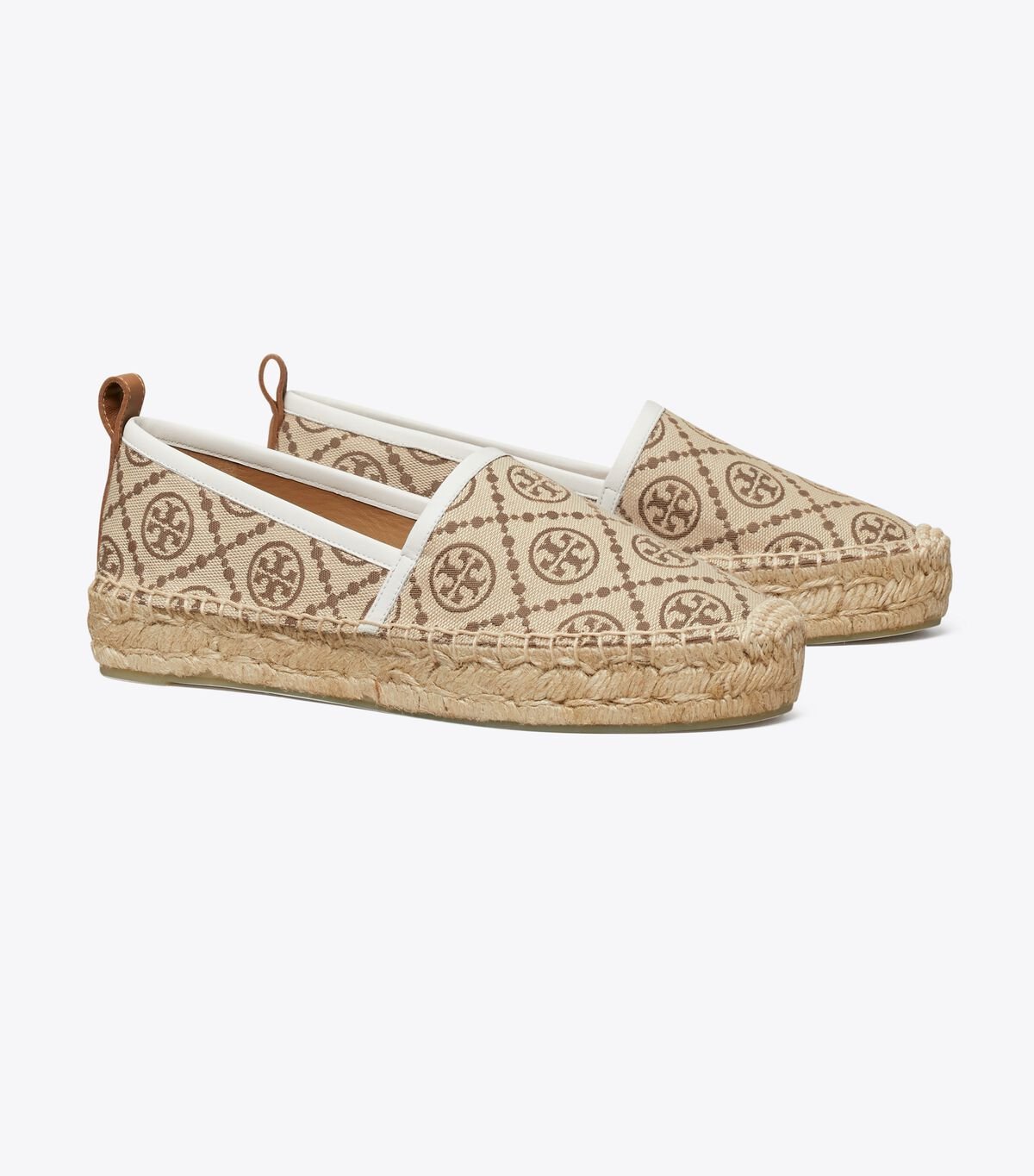 Women's Tory Burch T Monogram Platform Espadrille Beige | KAHECF-961 - Tory Burch Outlet Sale