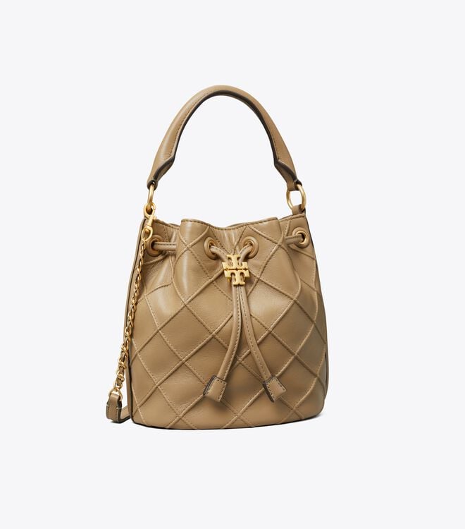 Women's Tory Burch Small Fleming Soft Bucket Bags Brown | RGCMDB-219 - Tory Burch Outlet Sale