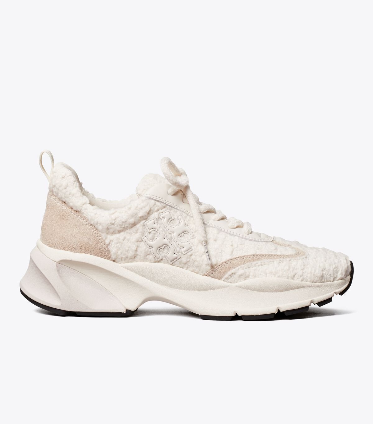 Women's Tory Burch Good Luck Sneakers Cream | VWNSPQ-153 - Tory Burch Outlet Sale