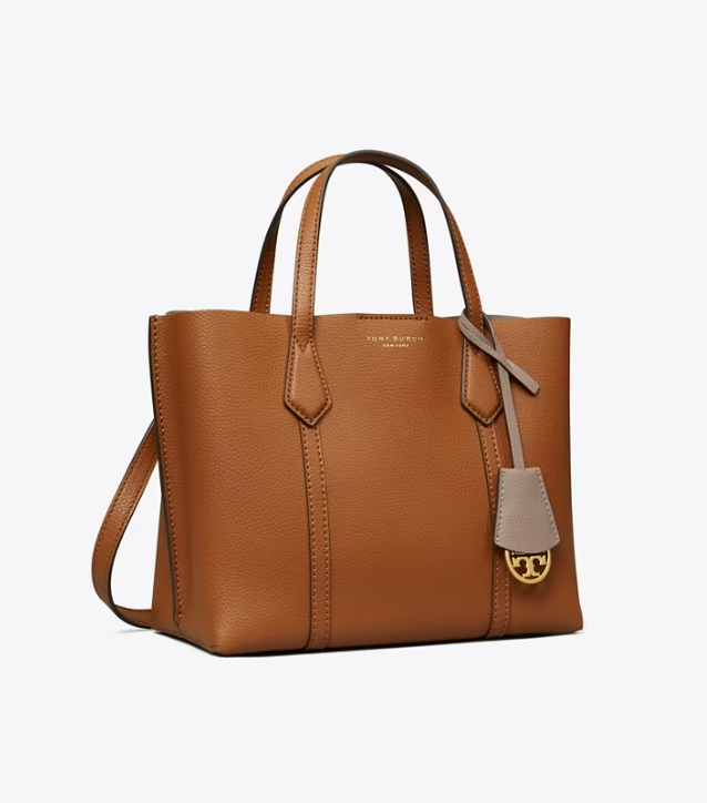 Women's Tory Burch Small Perry Triple-compartment Handbag Brown | MXBSTR-192 - Tory Burch Outlet Sale