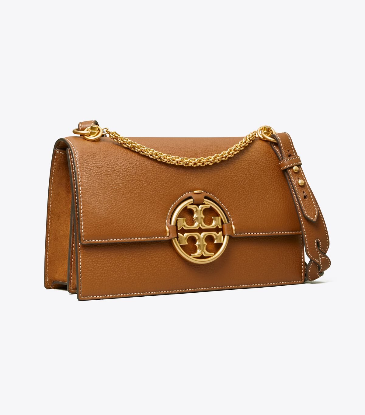 Women's Tory Burch Miller Shoulder Bags Light Brown | ZRWBLM-093 - Tory Burch Outlet Sale