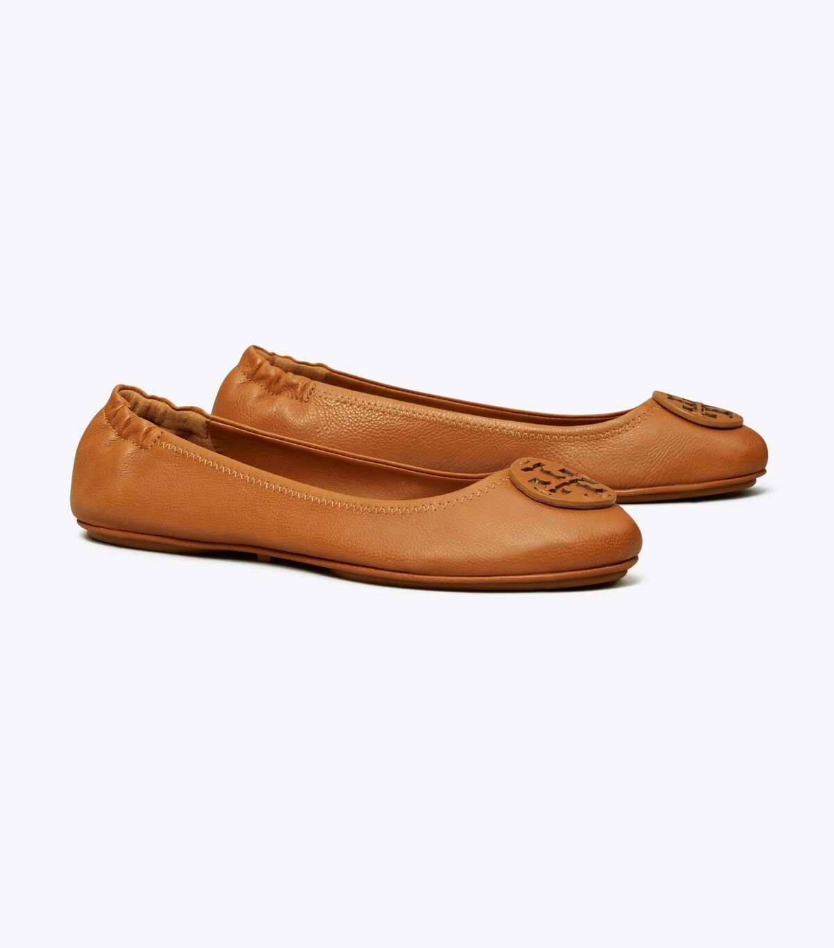Women's Tory Burch Minnie Travel Ballet Flats Brown | BUPHYA-495 - Tory Burch Outlet Sale