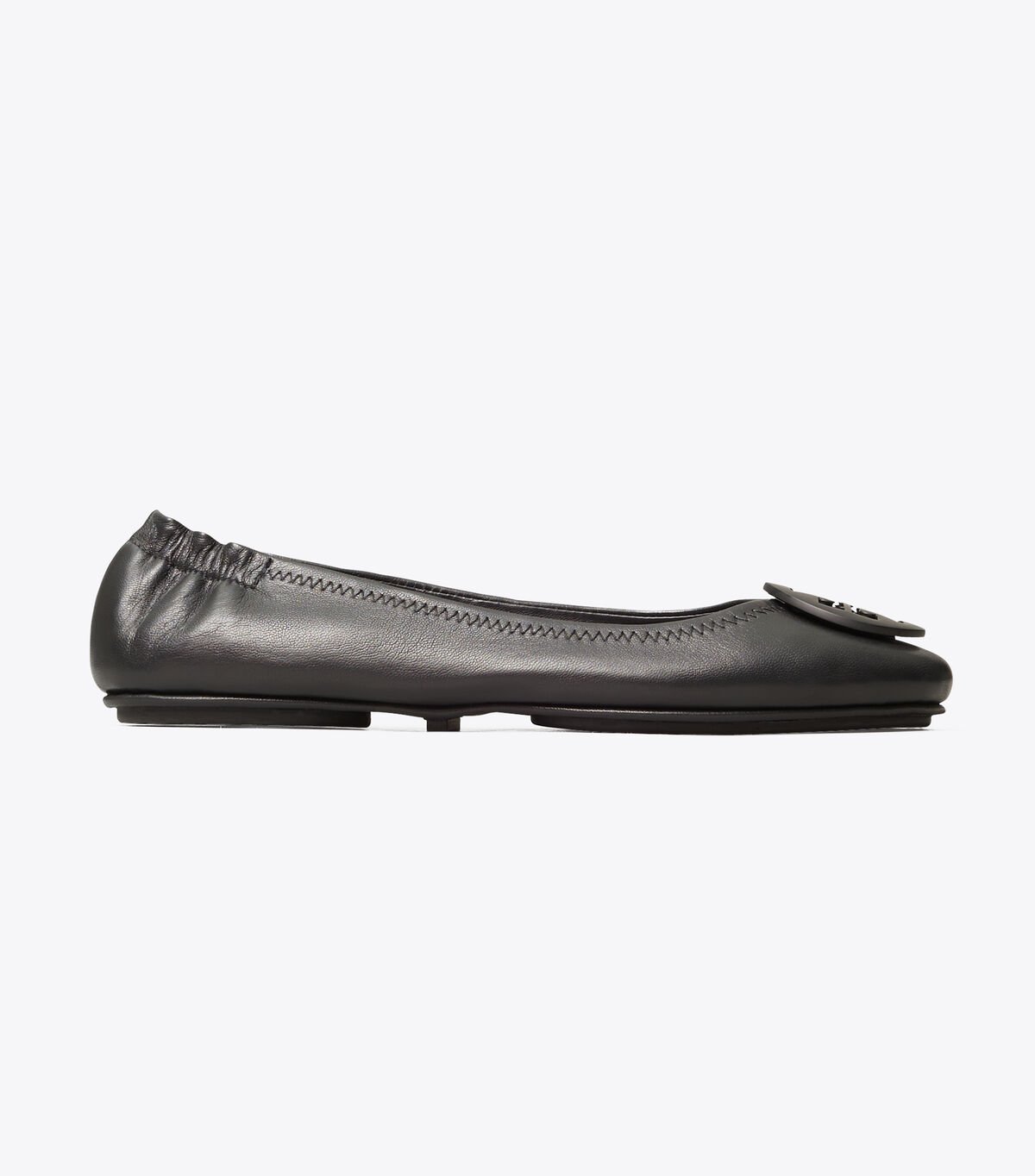 Women's Tory Burch Minnie Travel Ballet Flats Black | OVKUTM-309 - Tory Burch Outlet Sale