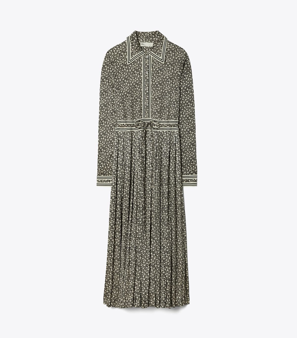 Women's Tory Burch Ditsy Floral Knit Dress Black | EXHLGI-295 - Tory Burch Outlet Sale