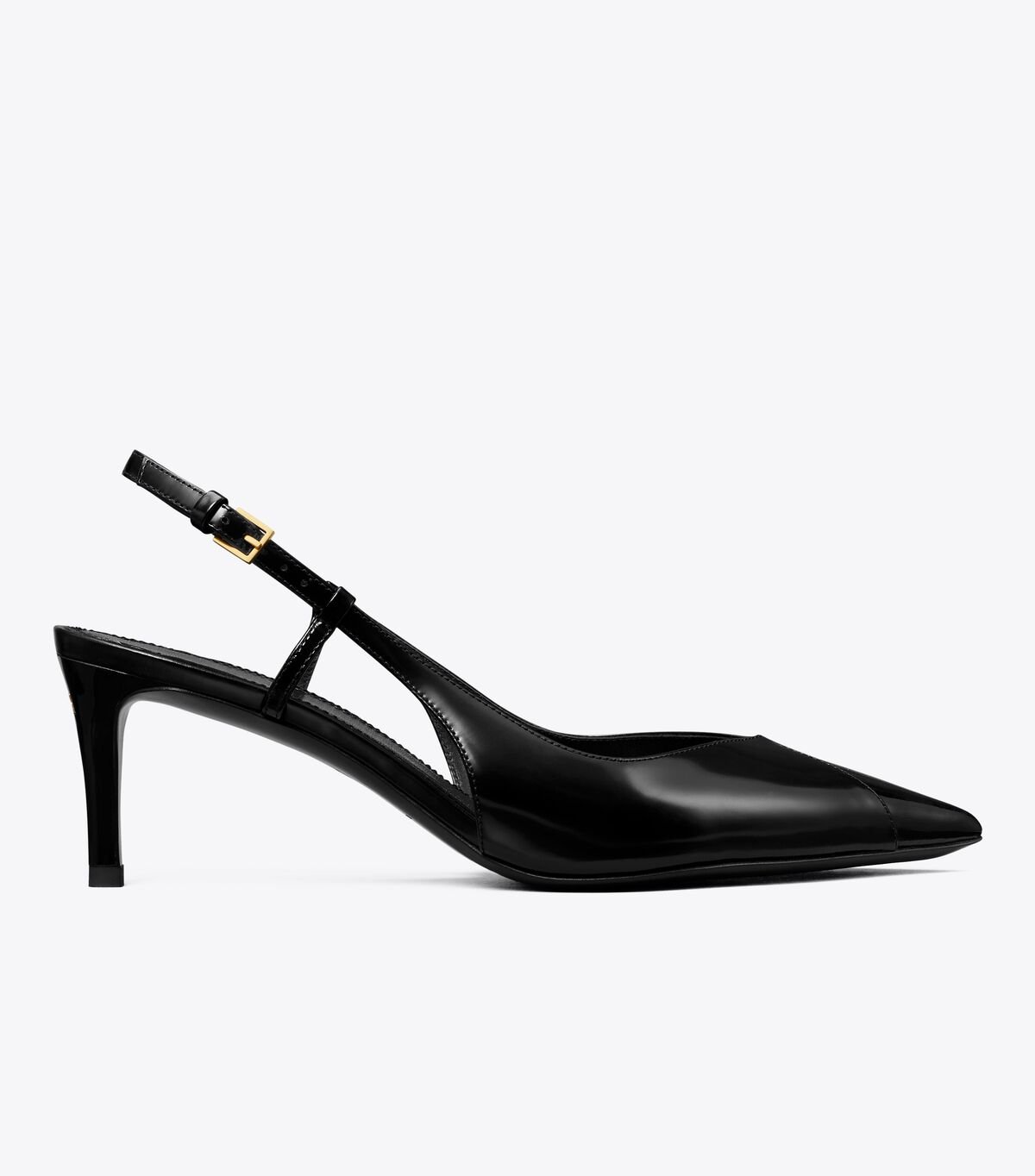 Women's Tory Burch Triangle Slingback Sandals Black | JKCELP-832 - Tory Burch Outlet Sale