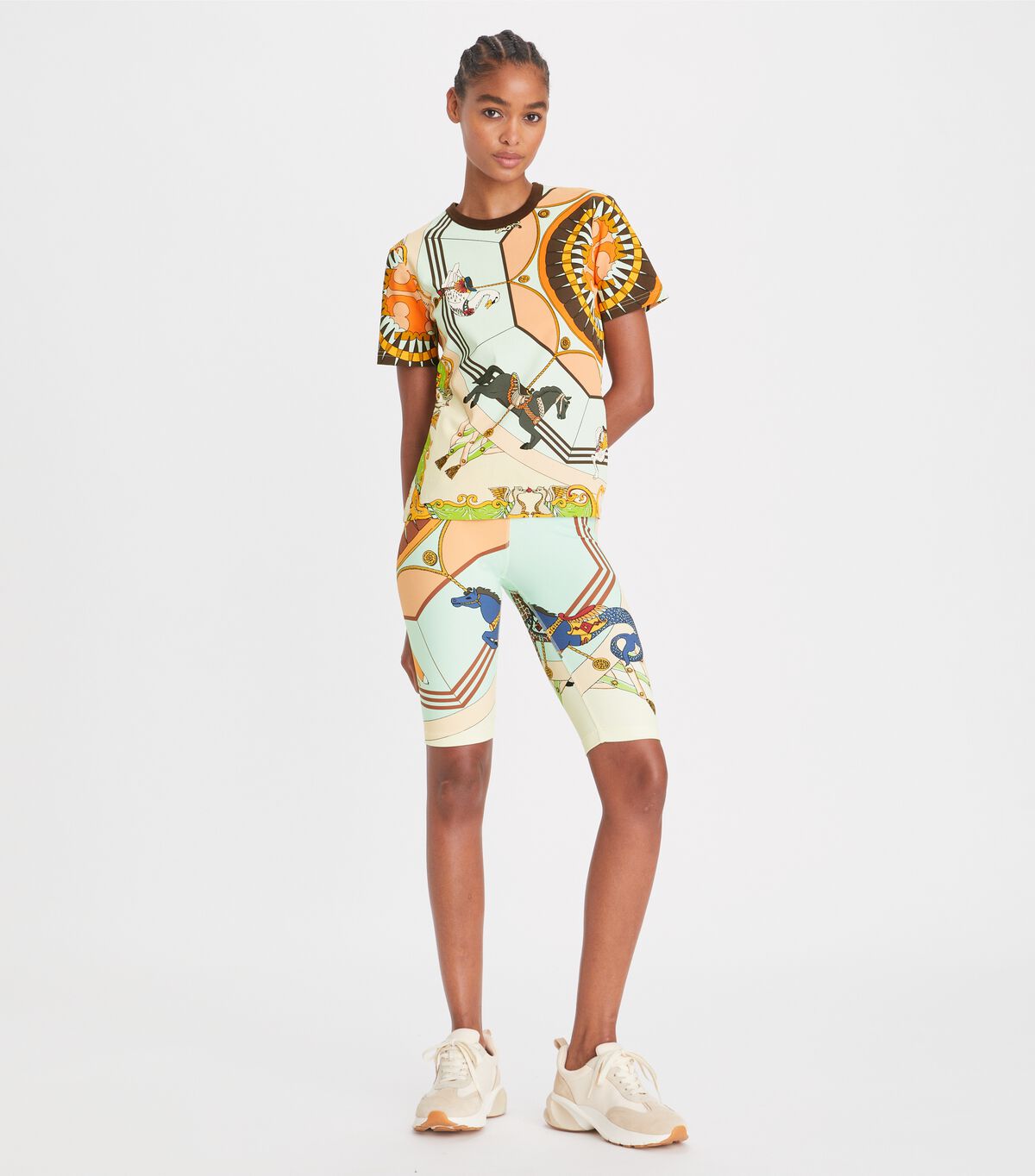 Women's Tory Burch Printed T Shirts Multicolor | UNSYGM-756 - Tory Burch Outlet Sale