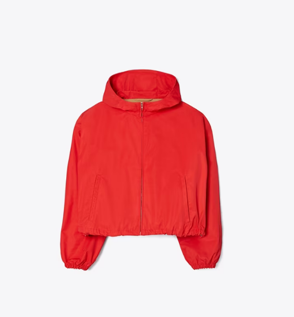 Women's Tory Burch Double-faced Canvas Cropped Jackets Red | VQKASN-849 - Tory Burch Outlet Sale