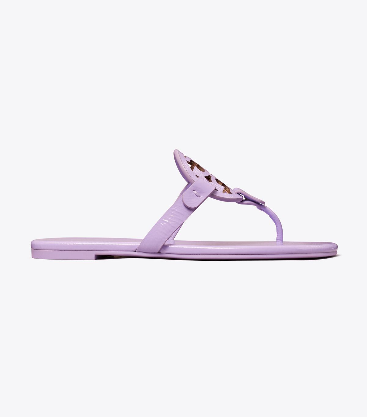 Women's Tory Burch Miller Soft Patent Leather Sandals Lavender | JEFLSX-129 - Tory Burch Outlet Sale