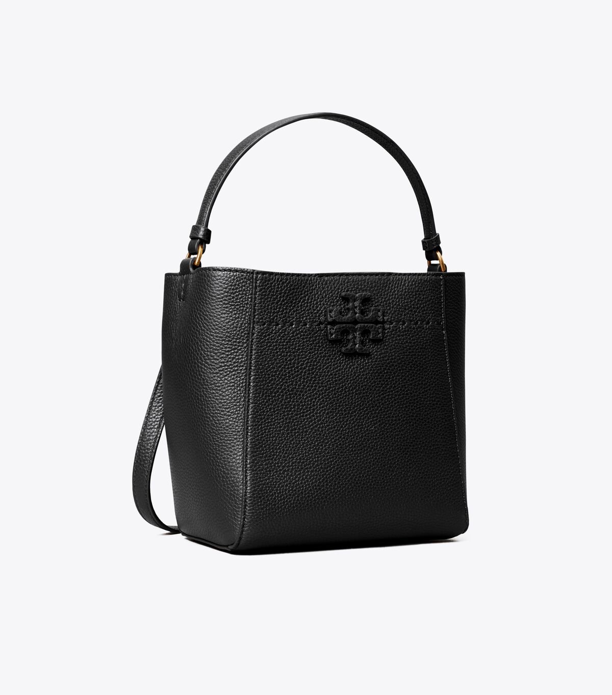 Women's Tory Burch Small Mcgraw Bucket Bags Black | TNJRME-974 - Tory Burch Outlet Sale