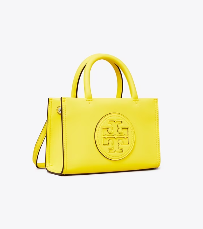 Women's Tory Burch Mini Ella Bio Handbag Yellow | KBOSAQ-792 - Tory Burch Outlet Sale