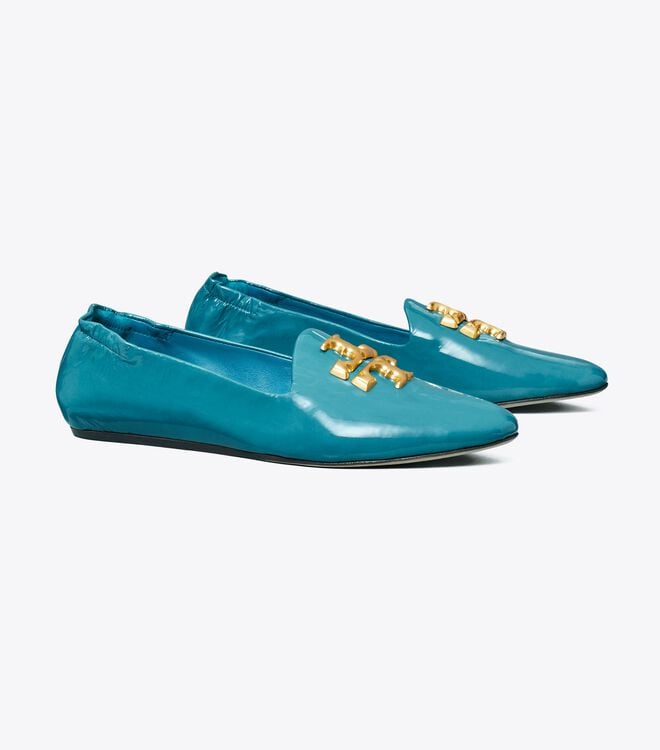 Women's Tory Burch Eleanor Loafers Blue | FCPNZL-291 - Tory Burch Outlet Sale