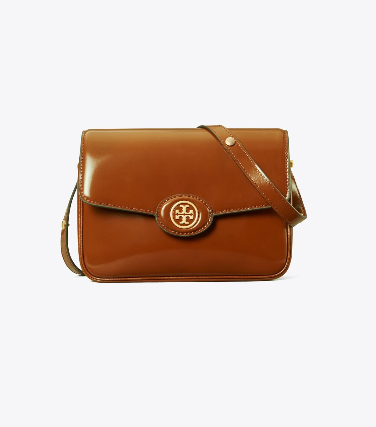 Women's Tory Burch Robinson Spazzolato Convertible Shoulder Bags Brown | KPTWBG-852 - Tory Burch Outlet Sale