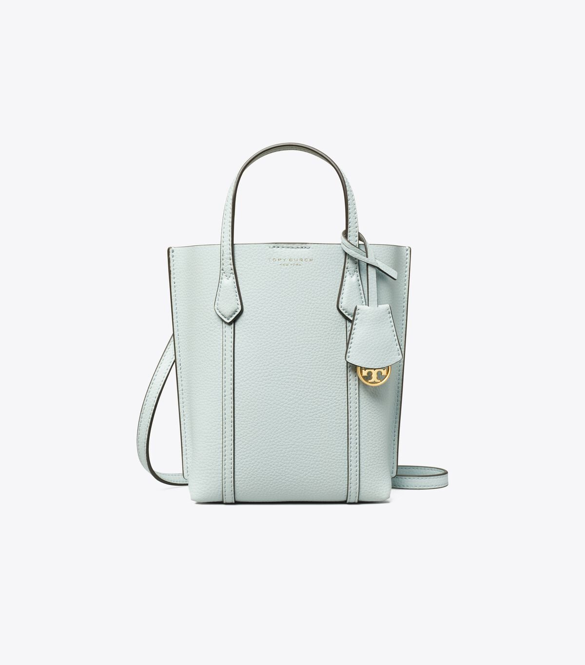 Women's Tory Burch Mini Perry Tote Bags Light Blue | WLRCNK-167 - Tory Burch Outlet Sale