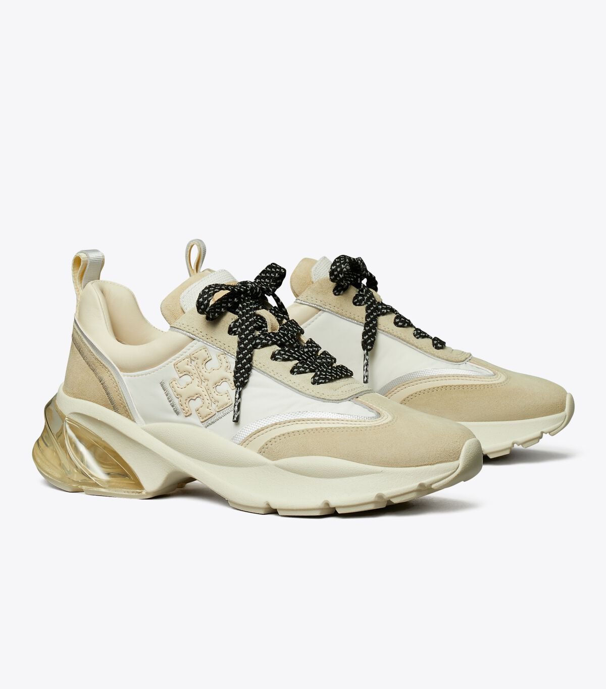 Women's Tory Burch Good Luck Sneakers Beige | LBJFTQ-854 - Tory Burch Outlet Sale