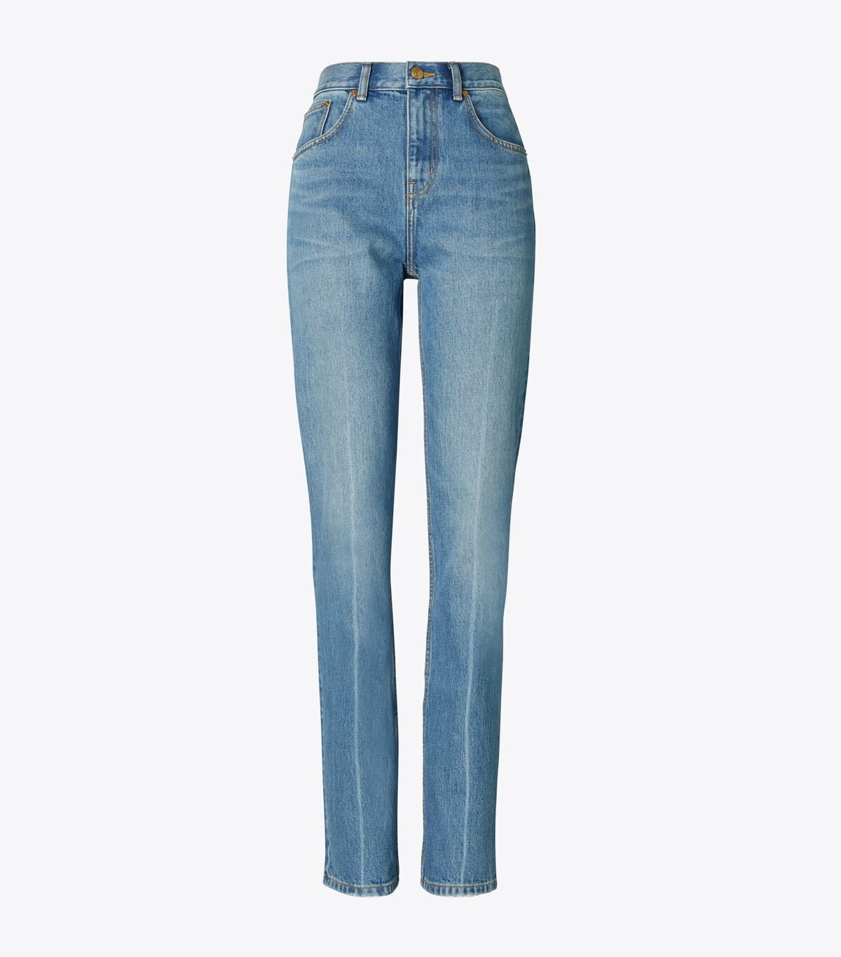 Women's Tory Burch Mid-rise Slim Straight Jeans Light Blue | LKYOSN-107 - Tory Burch Outlet Sale