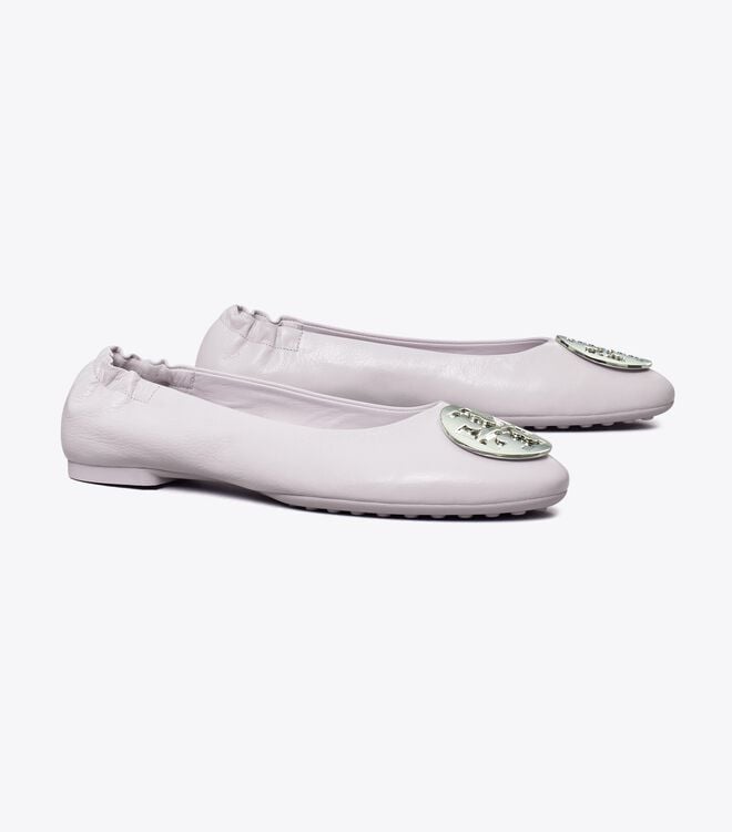 Women's Tory Burch Claire Ballet Flats Lavender | GEBTHY-405 - Tory Burch Outlet Sale