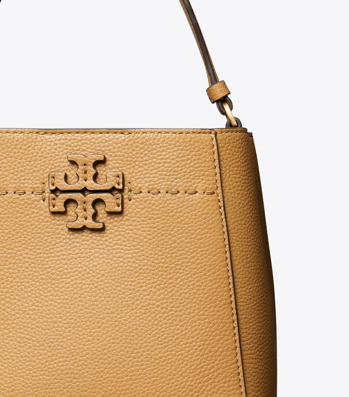 Women's Tory Burch Small Mcgraw Bucket Bags Brown | KWZXYT-840 - Tory Burch Outlet Sale