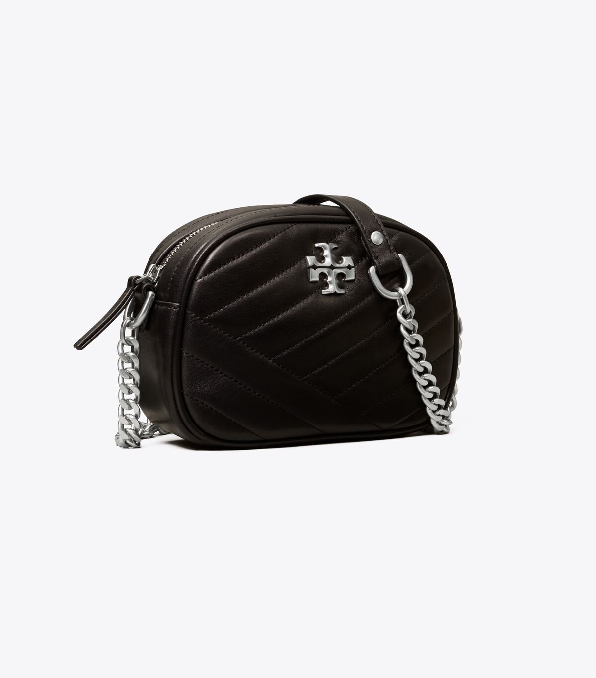 Women's Tory Burch Kira Chevron Small Mini Bags Black | YOLPAZ-712 - Tory Burch Outlet Sale