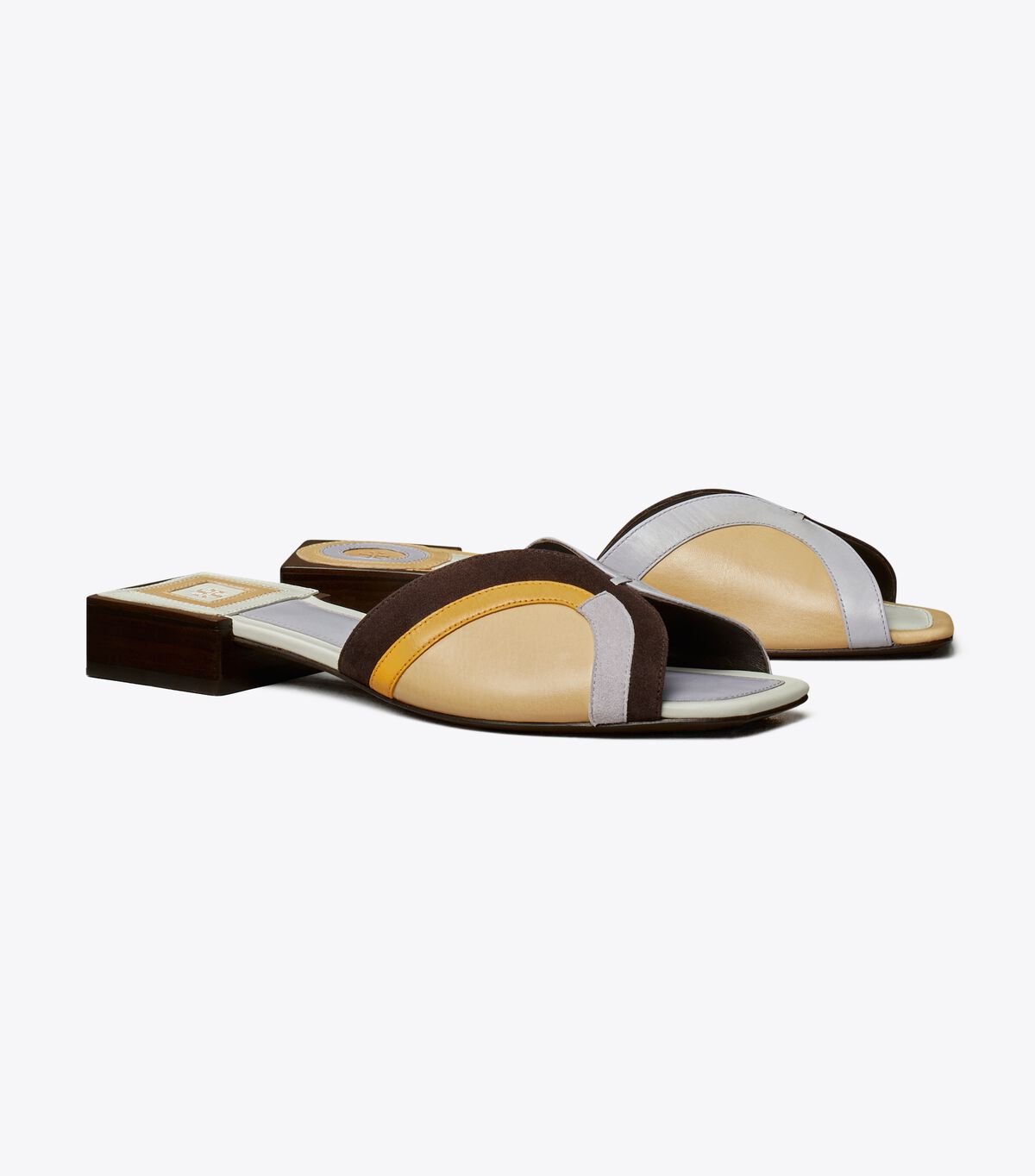 Women's Tory Burch Marquetry Slides Multicolor | ONMAHI-018 - Tory Burch Outlet Sale