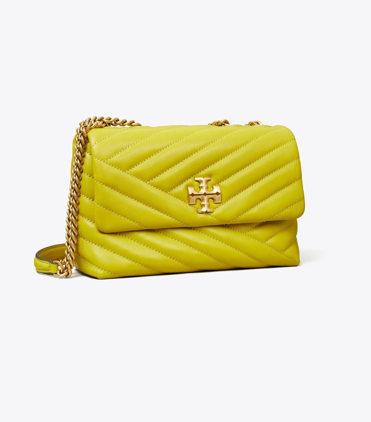 Women's Tory Burch Small Kira Chevron Convertible Shoulder Bags Yellow | YSDKXL-617 - Tory Burch Outlet Sale