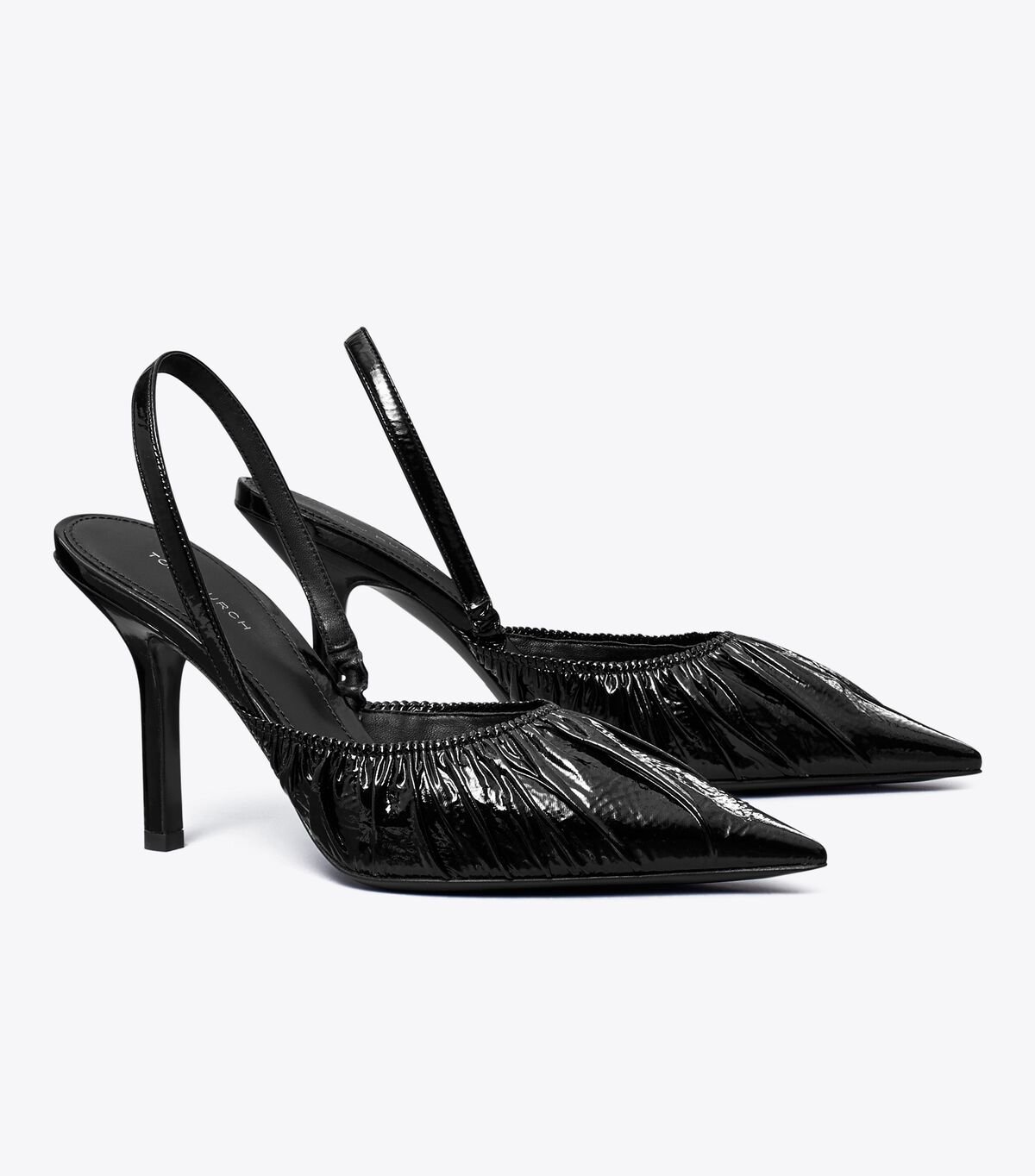 Women's Tory Burch Runway Slingback Pumps Black | SBTFLZ-146 - Tory Burch Outlet Sale