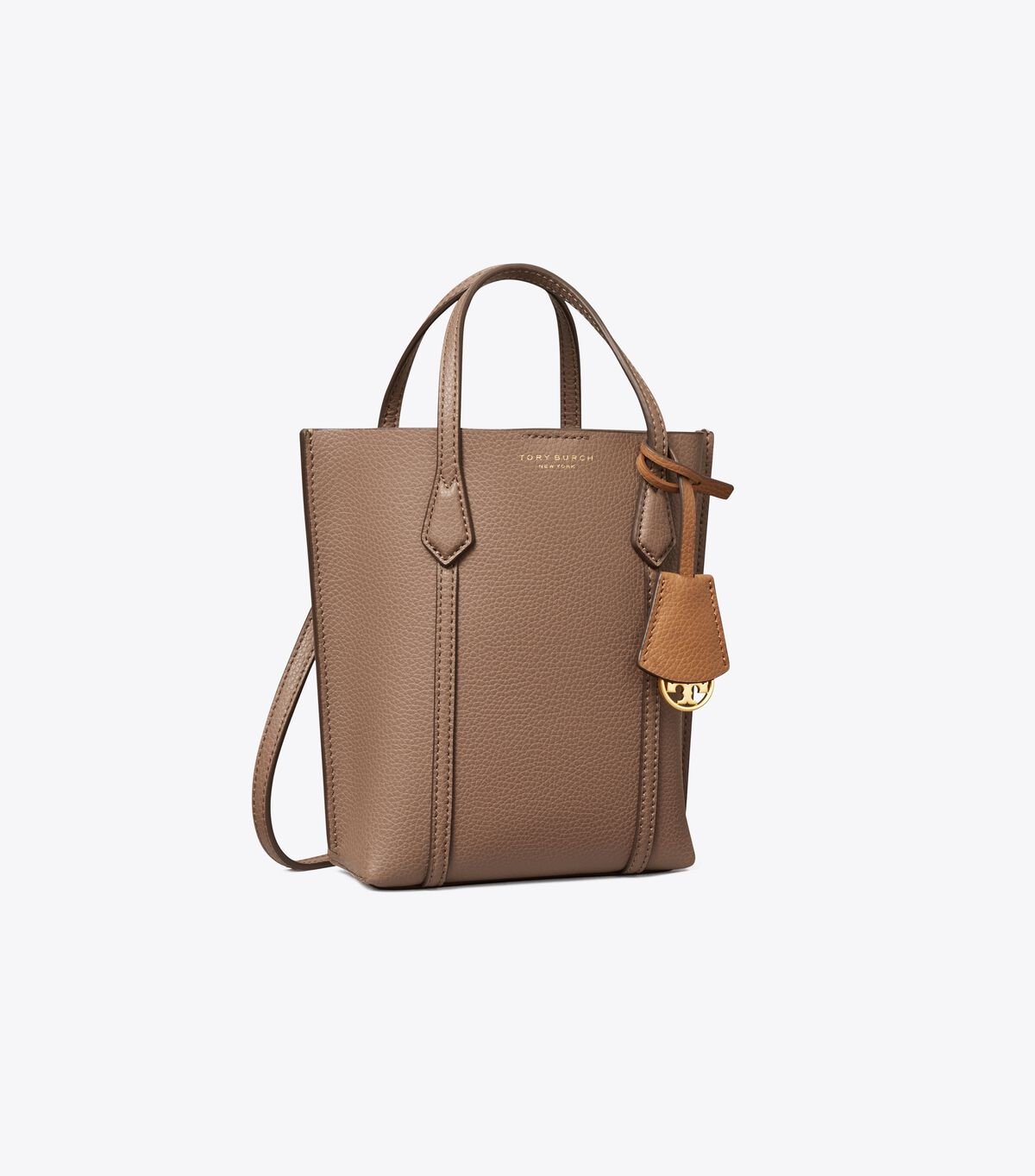 Women's Tory Burch Mini Perry Tote Bags Brown | RQPLYN-143 - Tory Burch Outlet Sale