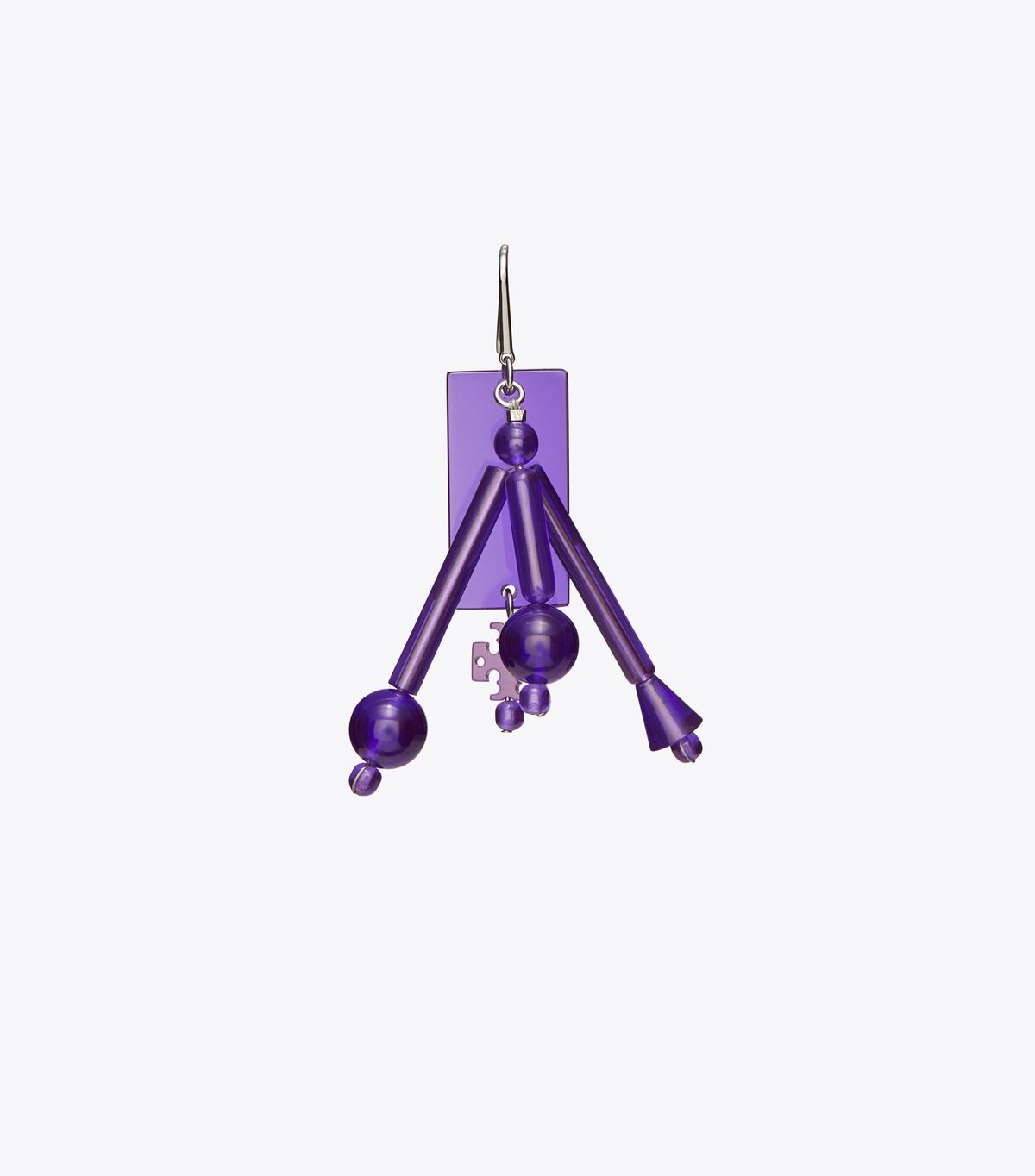 Women's Tory Burch Beaded Tassel Earrings Silver / Purple | VTFIKY-952 - Tory Burch Outlet Sale