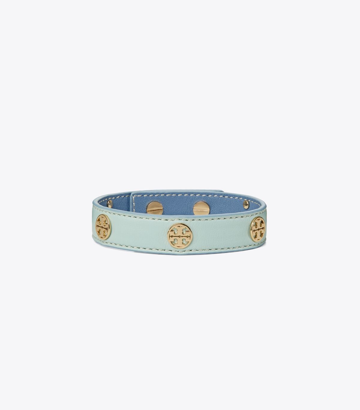 Women's Tory Burch Miller Leather Bracelet Azure | WTZQSL-871 - Tory Burch Outlet Sale
