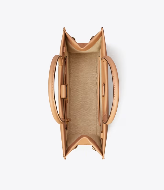 Women's Tory Burch Small Ella Bio Handbag Beige | GHINLX-743 - Tory Burch Outlet Sale