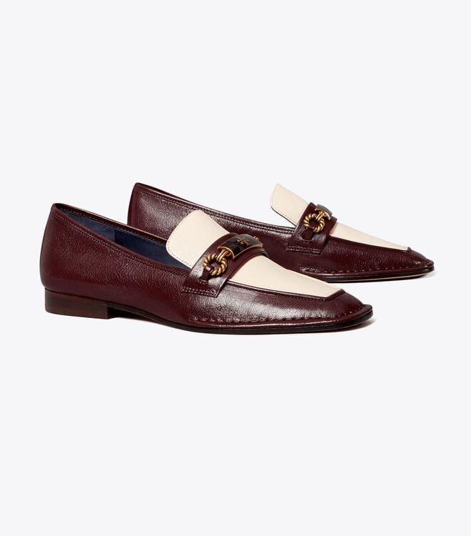Women's Tory Burch Perrine Loafers Chocolate | PLZQFT-208 - Tory Burch Outlet Sale