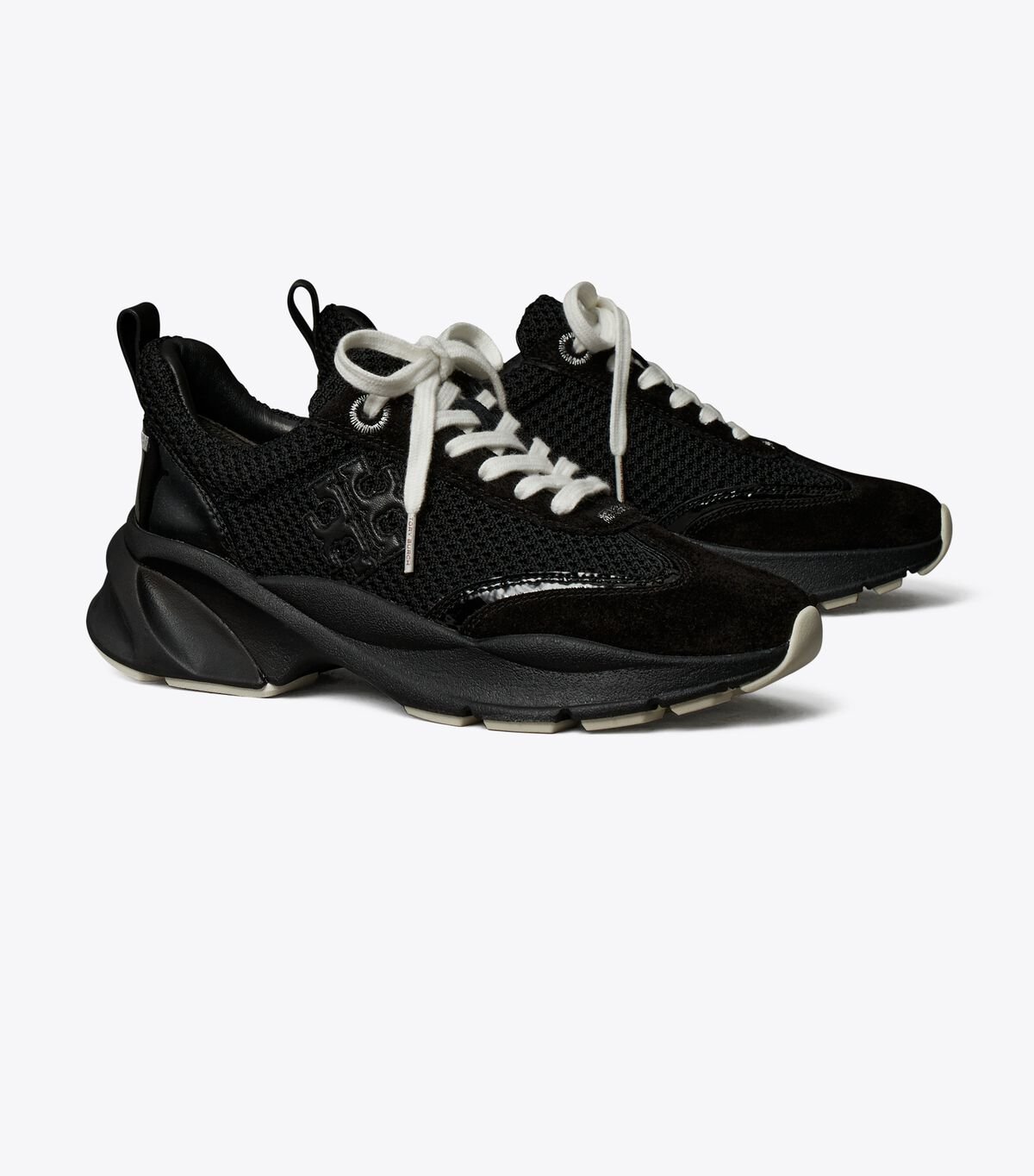 Women's Tory Burch Good Luck Sneakers Black | UBSPHA-981 - Tory Burch Outlet Sale