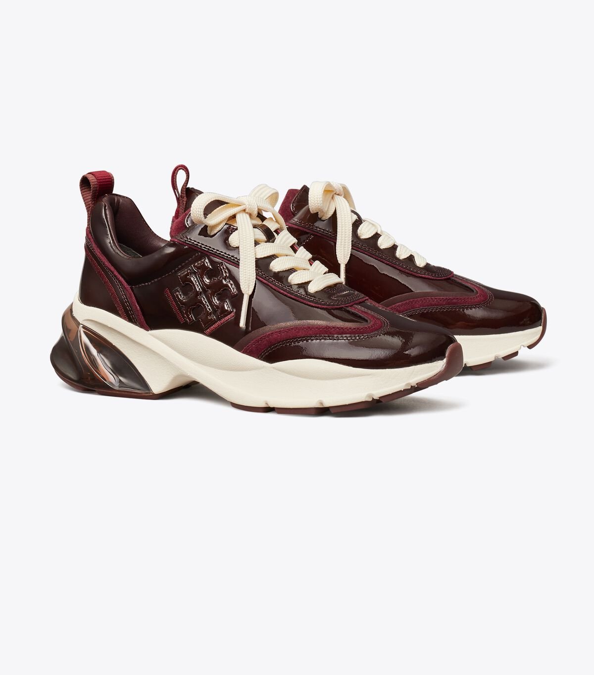 Women's Tory Burch Good Luck Sneakers Chocolate | FMKWBN-567 - Tory Burch Outlet Sale