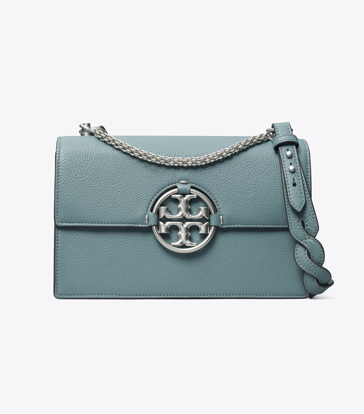 Women's Tory Burch Miller Shoulder Bags Blue | WCILOF-601 - Tory Burch Outlet Sale
