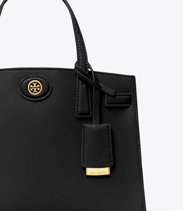 Women's Tory Burch Small Robinson Handbag Black | DMPBLE-361 - Tory Burch Outlet Sale