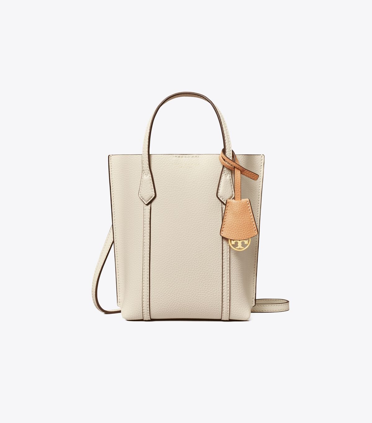 Women's Tory Burch Mini Perry Tote Bags White | LYNFZX-038 - Tory Burch Outlet Sale