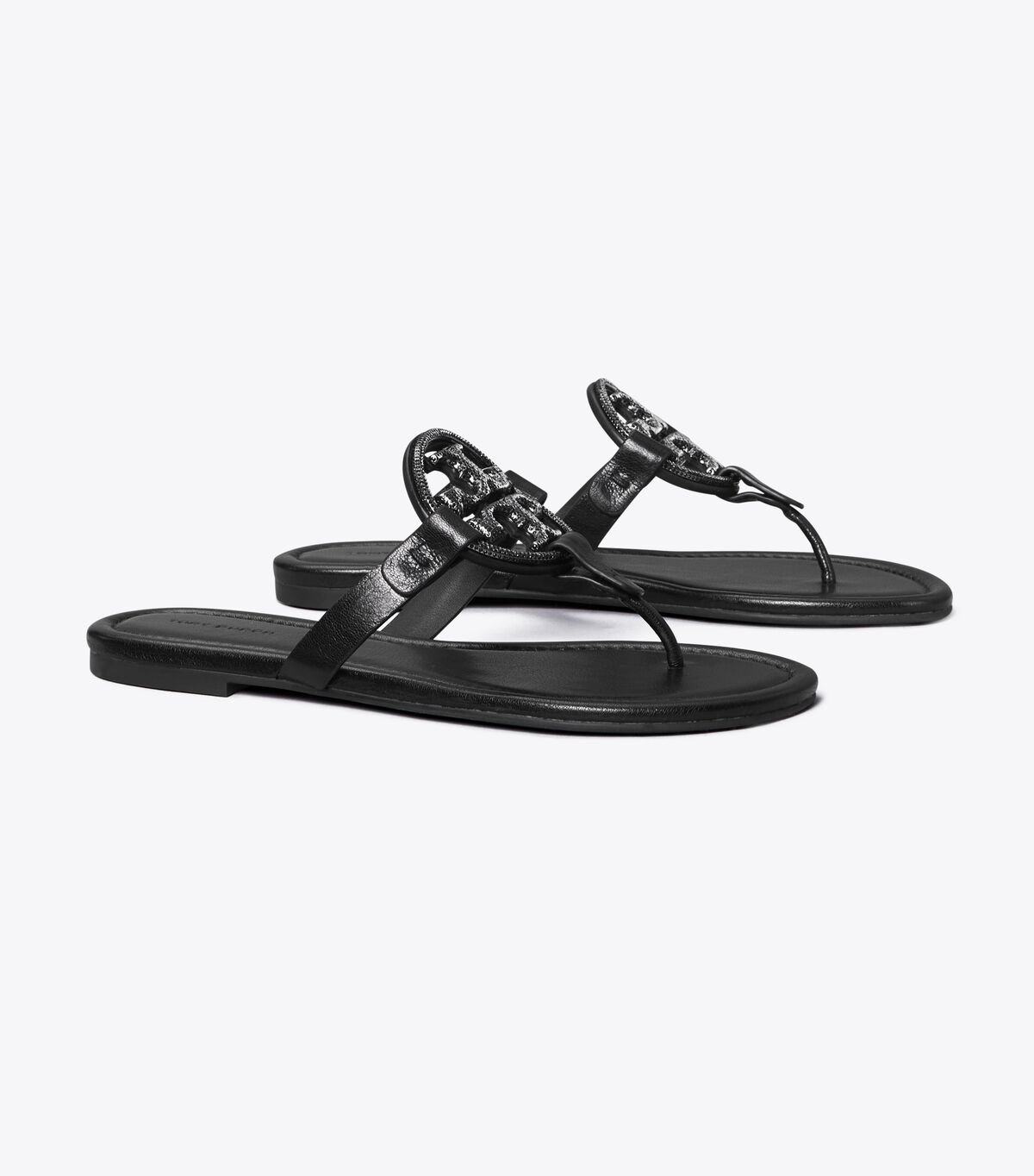 Women's Tory Burch Miller Pavé Sandals Black | AMRTOL-139 - Tory Burch Outlet Sale