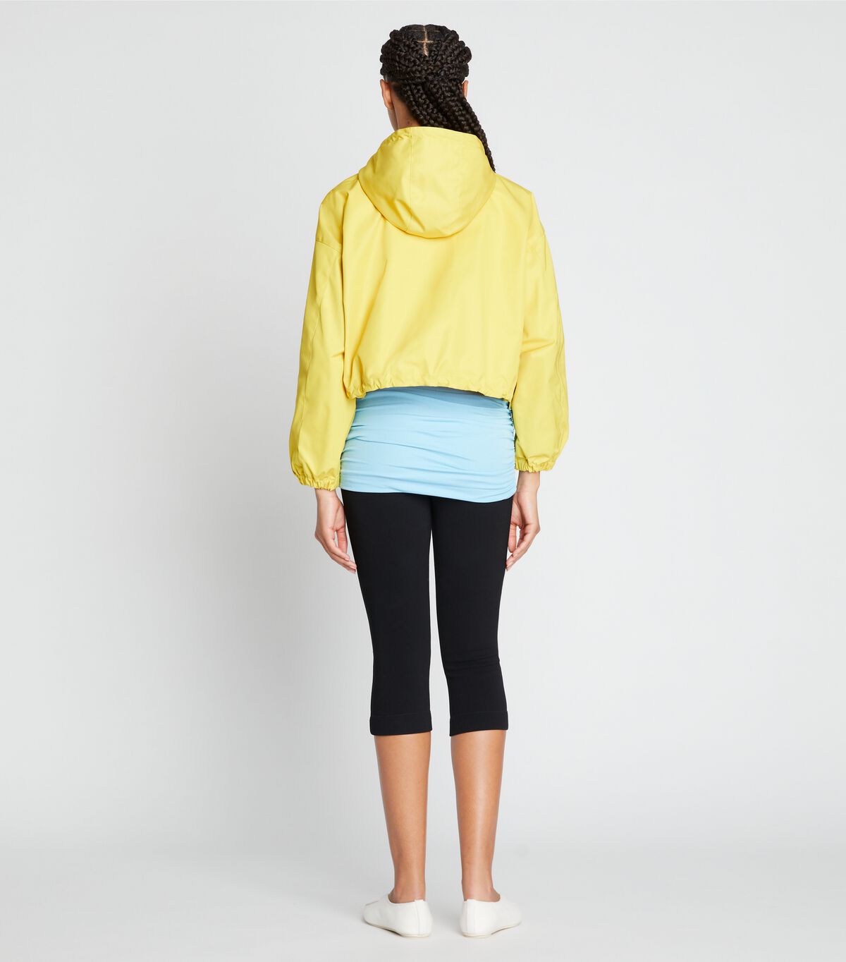 Women's Tory Burch Double-faced Canvas Cropped Jackets Yellow | BOGJZQ-543 - Tory Burch Outlet Sale