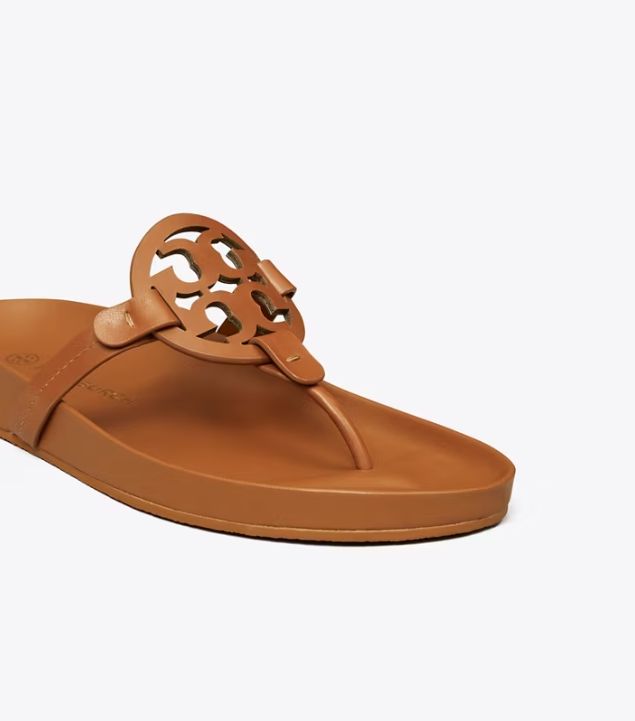 Women's Tory Burch Miller Cloud Sandals Brown | VRETXU-501 - Tory Burch Outlet Sale