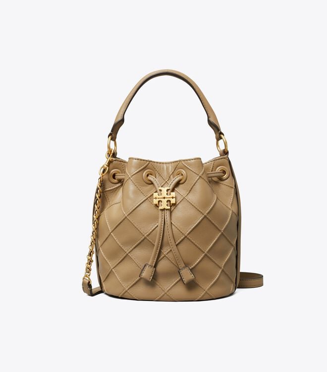Women's Tory Burch Small Fleming Soft Bucket Bags Brown | RGCMDB-219 - Tory Burch Outlet Sale