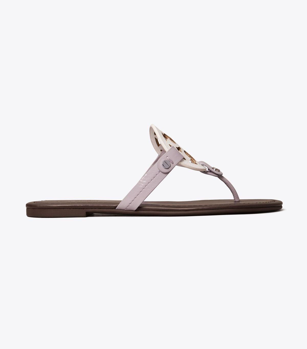 Women's Tory Burch Miller Leather Sandals White | IYEQOH-059 - Tory Burch Outlet Sale