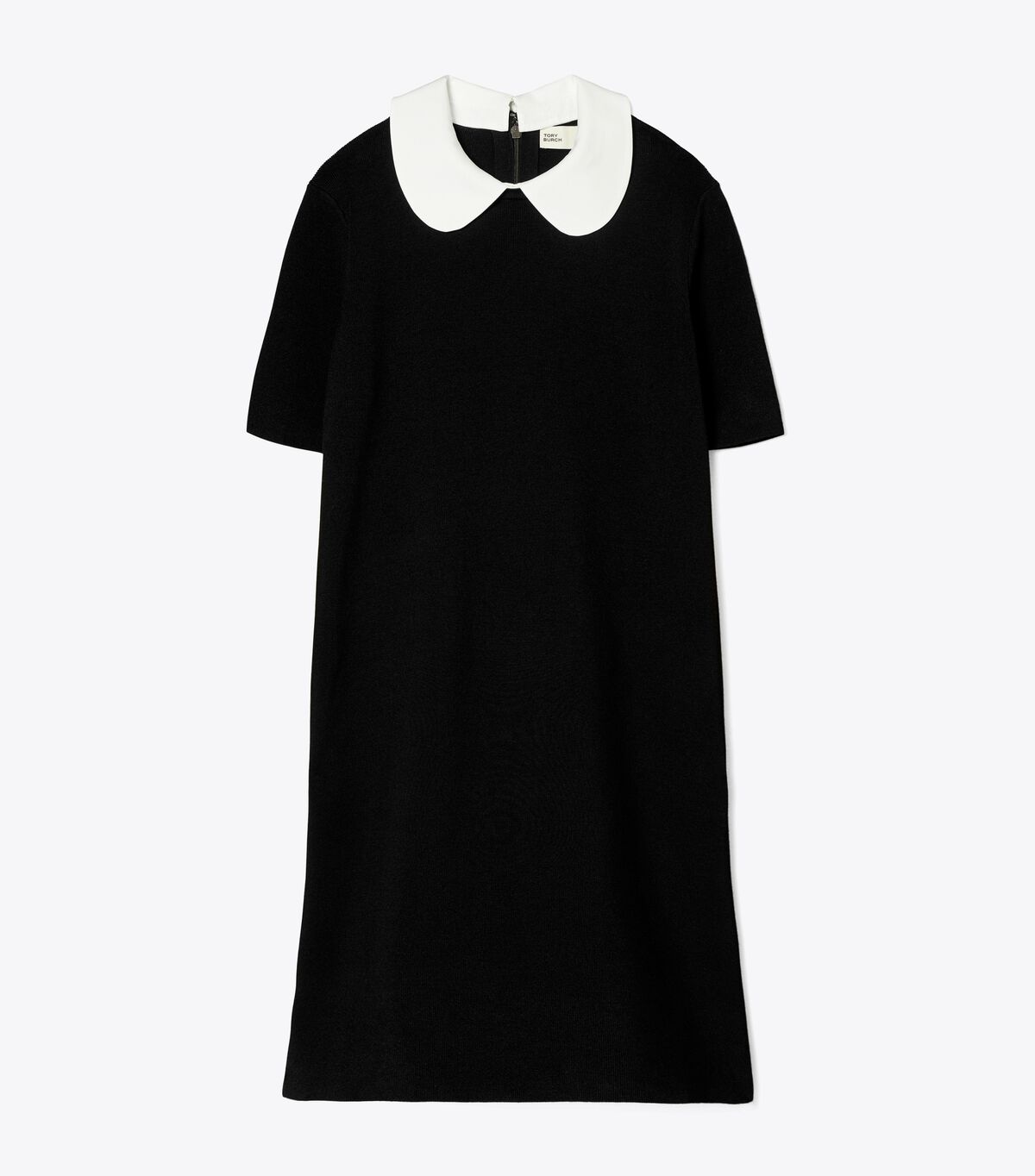 Women's Tory Burch Poplin Collar Sweater Dress Black | DNXLCH-356 - Tory Burch Outlet Sale