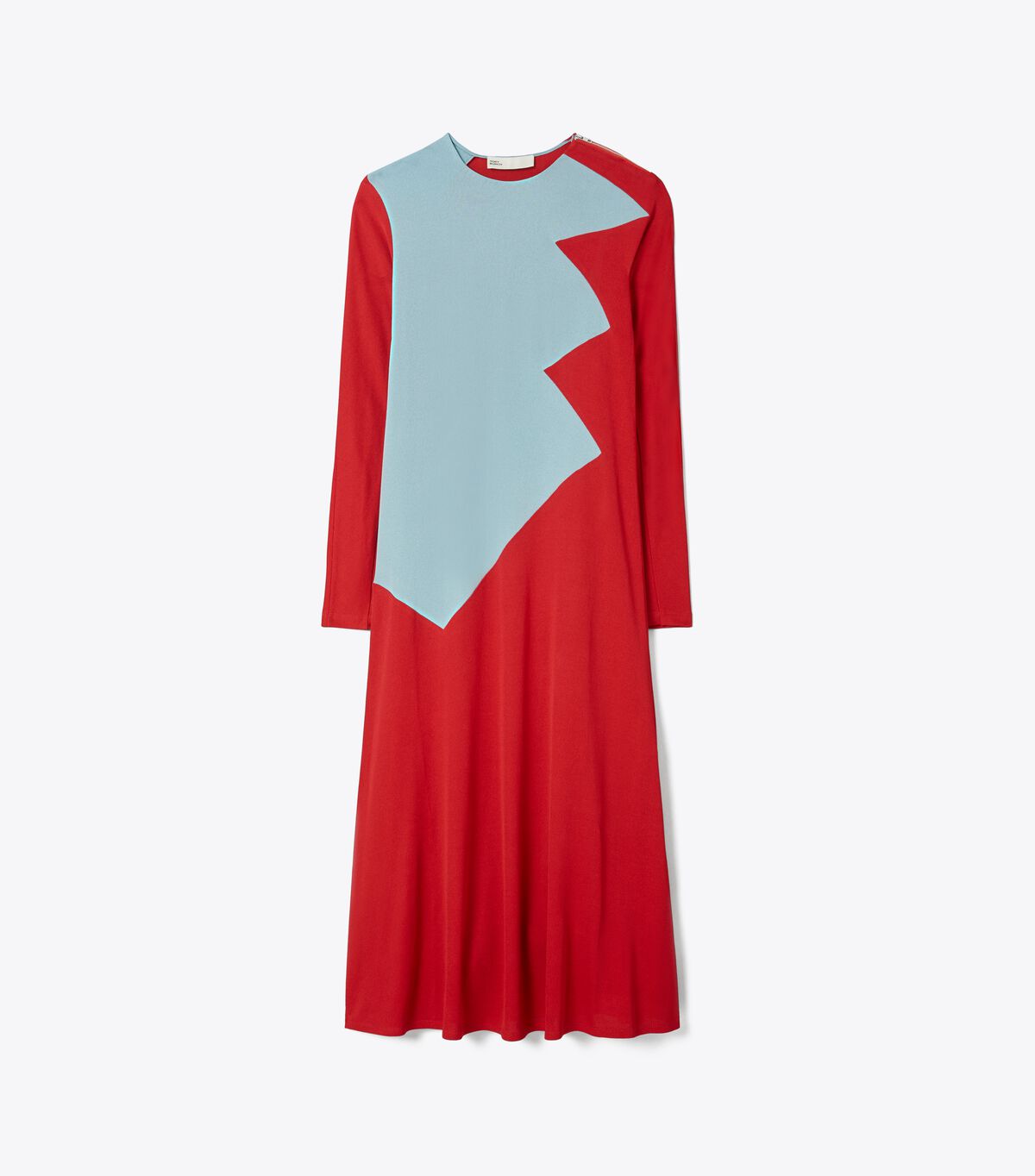 Women's Tory Burch Colorblock Honeycomb Jersey Dress Red | URWBDL-645 - Tory Burch Outlet Sale