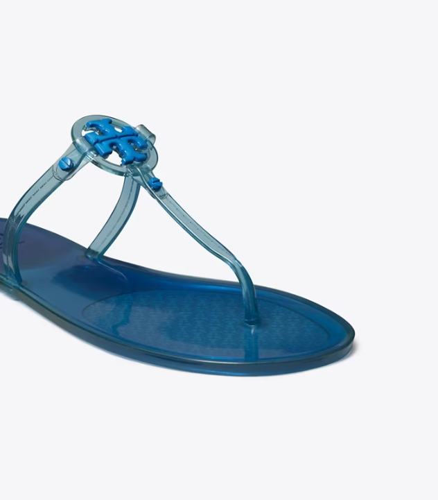 Women's Tory Burch Mini Miller Jelly Thong Sandal Sandals Dark Blue | WFDMUB-824 - Tory Burch Outlet Sale
