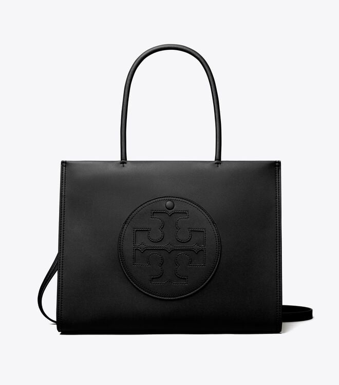 Women's Tory Burch Small Ella Bio Tote Bags Black | GBPNJS-967 - Tory Burch Outlet Sale
