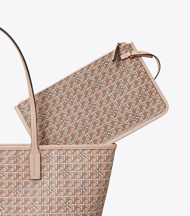 Women's Tory Burch Ever-ready Zip Tote Bags Coral | FZVBCO-298 - Tory Burch Outlet Sale